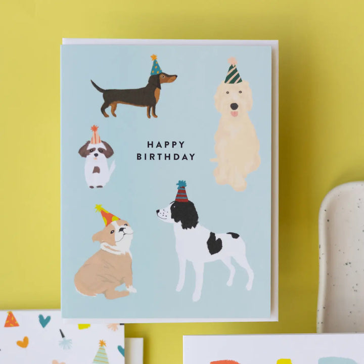 Joy Paper Party Dogs Birthday Card