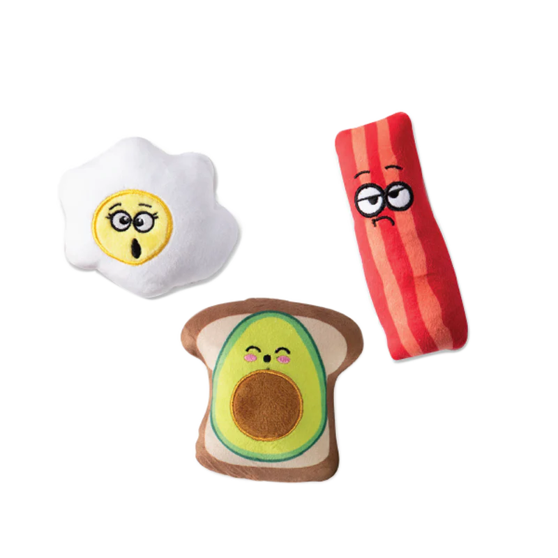 Fringe Studio Breakfast 3pc Small Dog Toy Set