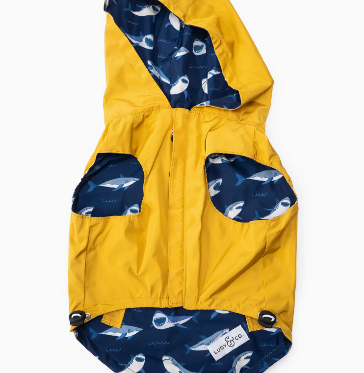 Lucy & Co Shark Attack Reversible Raincoat