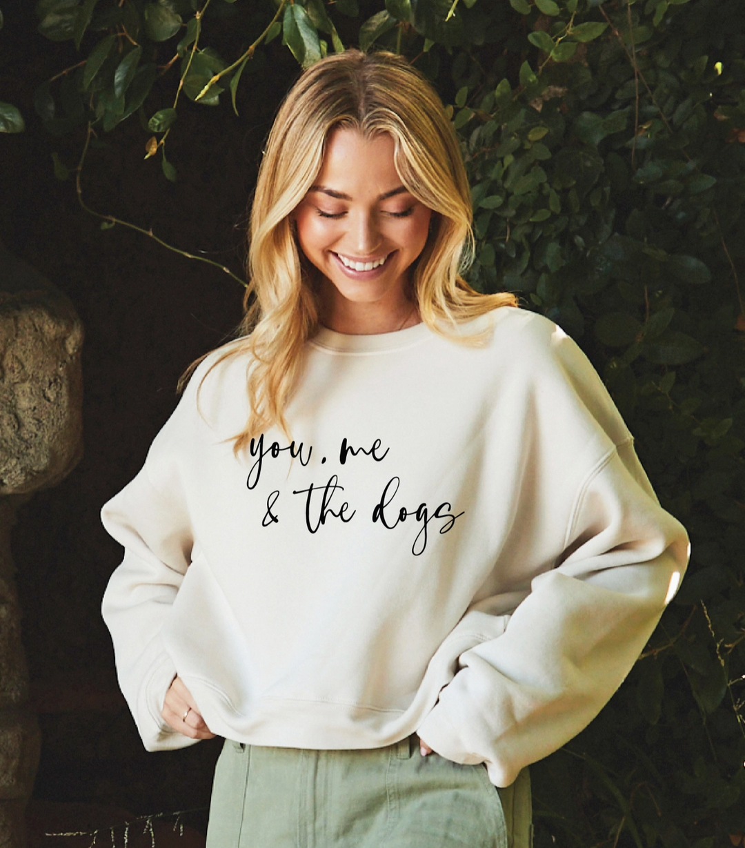 Oat Collective You Me and the Dogs Mid Graphic Sweatshirt