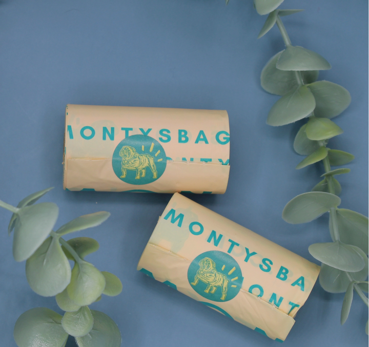 Monty's Cornstarch Dog Poop Bags Single Roll