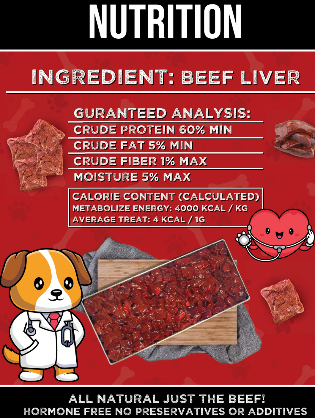 Berta Bites Freeze Dried Angus Beef Liver