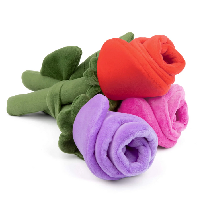 The Foggy Dog Bouquet of Roses Interactive Snuffle Dog Toy