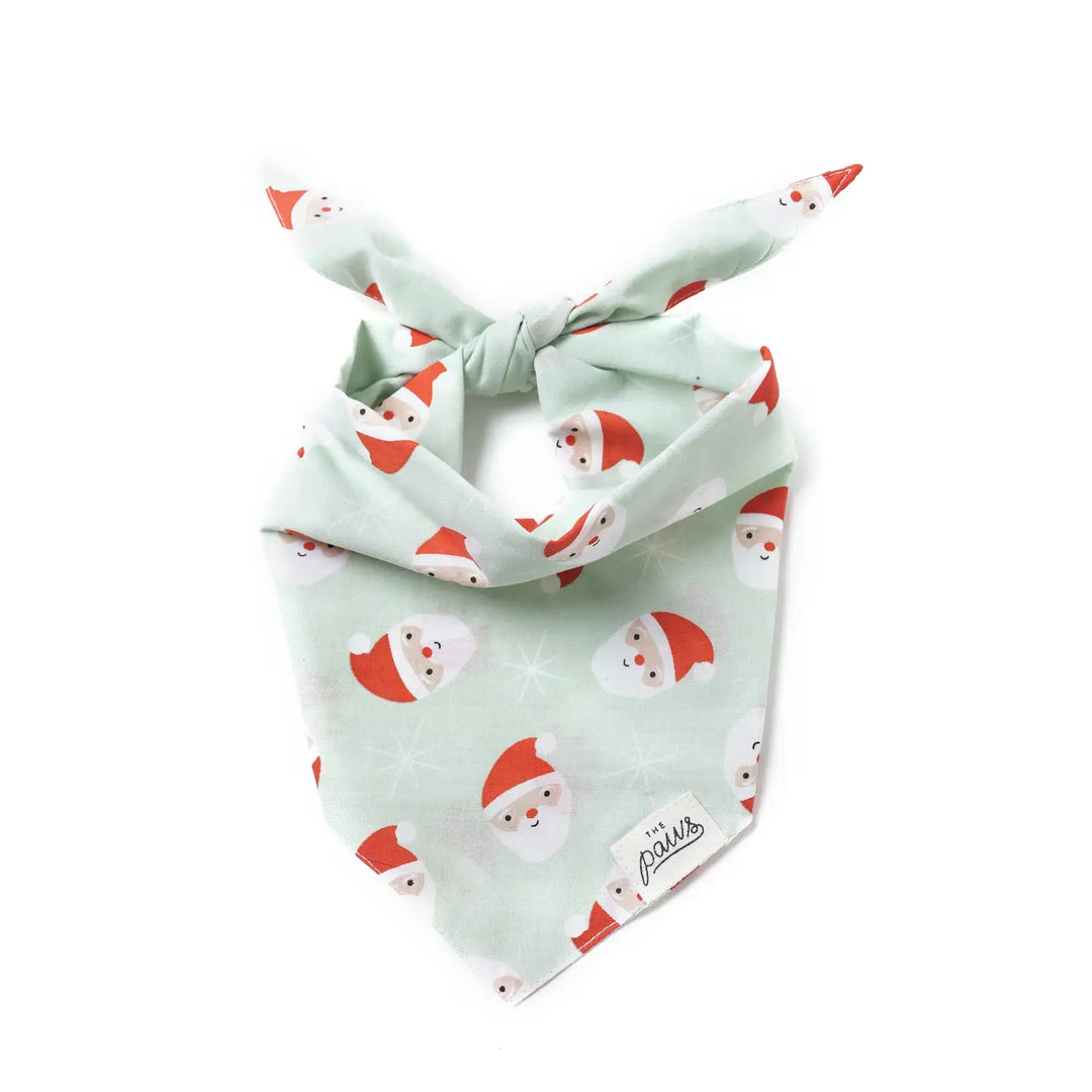 The Paws Claus Christmas Dog Bandana