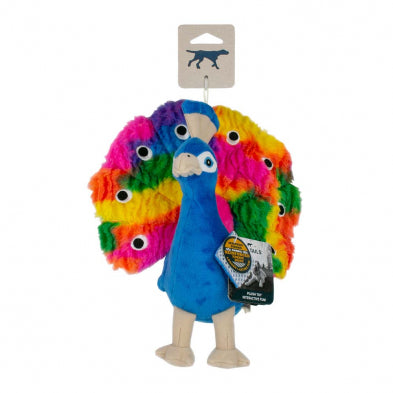 Tall Tails Plush Peacock Squeaker Toy