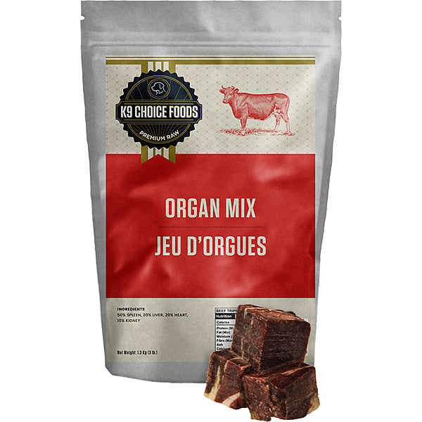 K9 Choice Foods Organ Mix 3LB