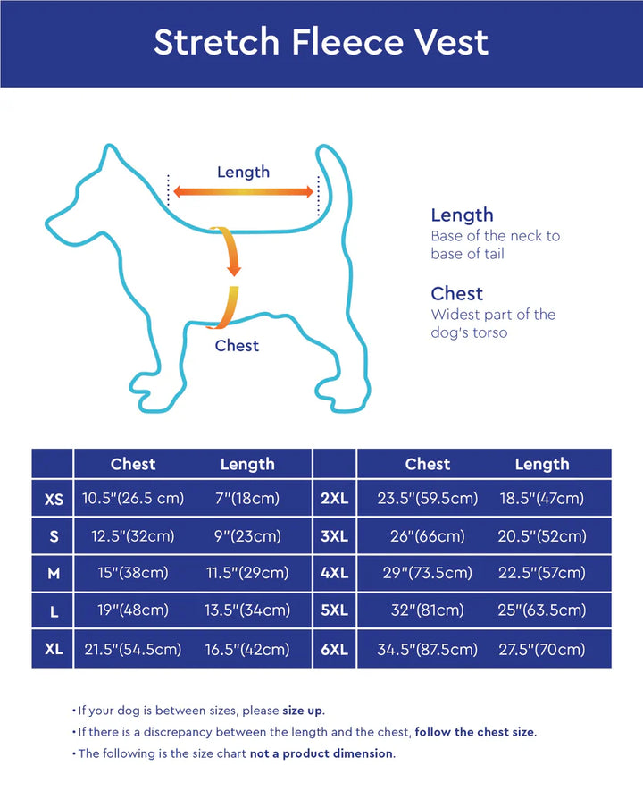 Gooby Stretch Fleece Vest