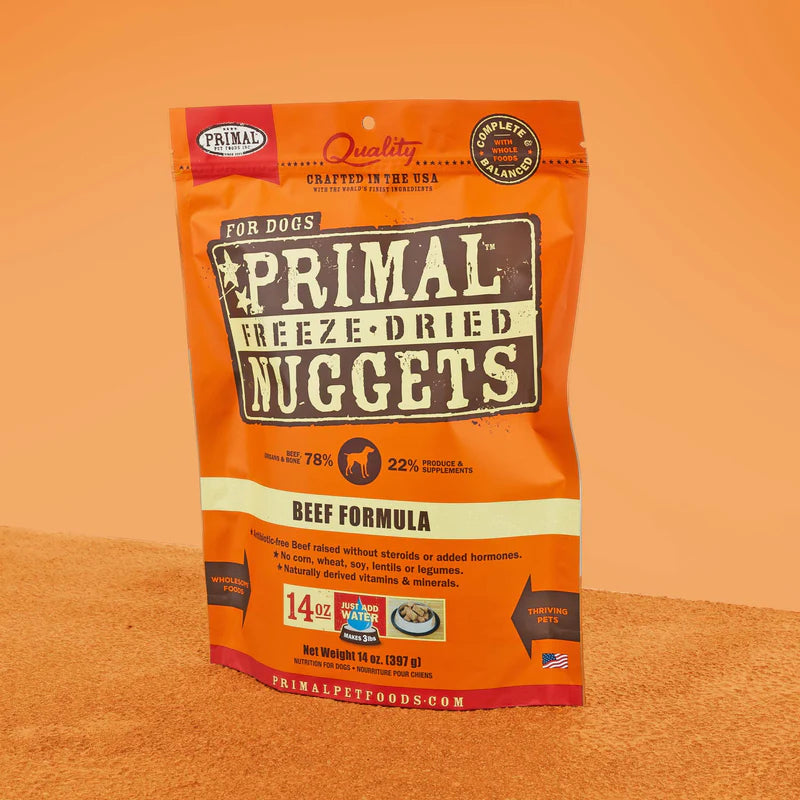 Primal Dog Freeze Dried Beef Nuggets