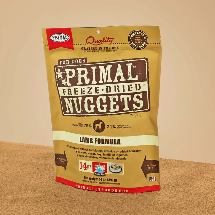 Primal Dog Freeze Dried Lamb Nuggets