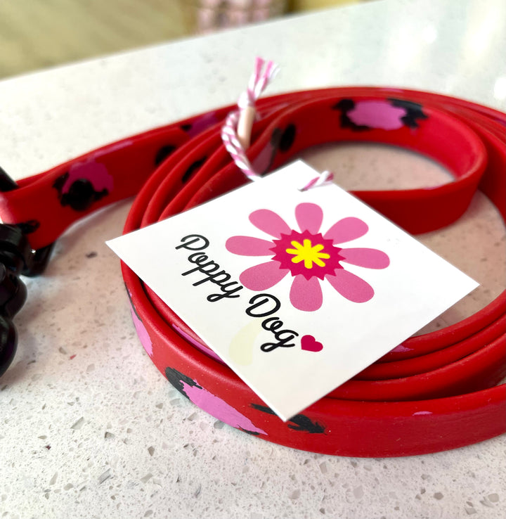 Poppy Dog Hand Painted Biothane Leash