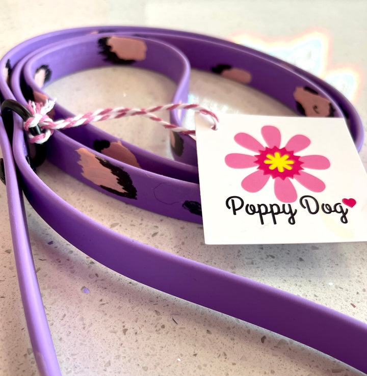 Poppy Dog Hand Painted Biothane Leash