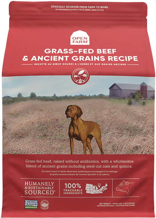 Open Farm Grass-Fed Beef & Ancient Grains Dry Dog Food