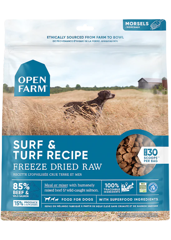 Open Farm Surf & Turf Freeze Dried Raw Dog Food
