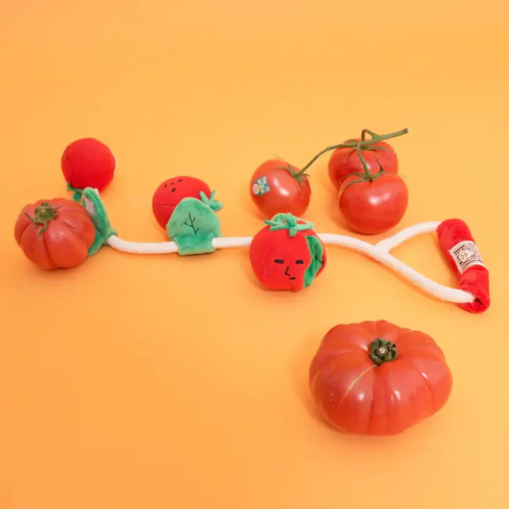 The Furryfolks Cherry Tomato Nose Work & Tug Toy