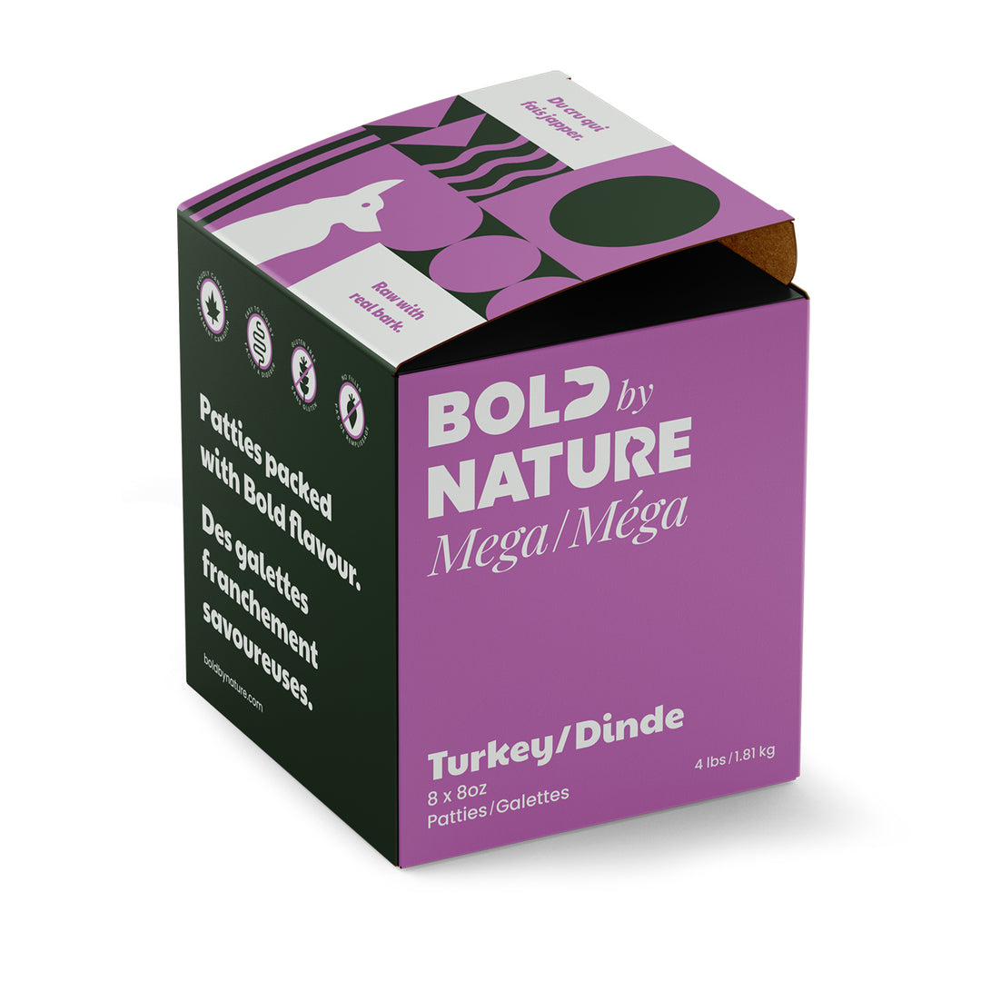 Bold by Nature Dog Mega Turkey Patties